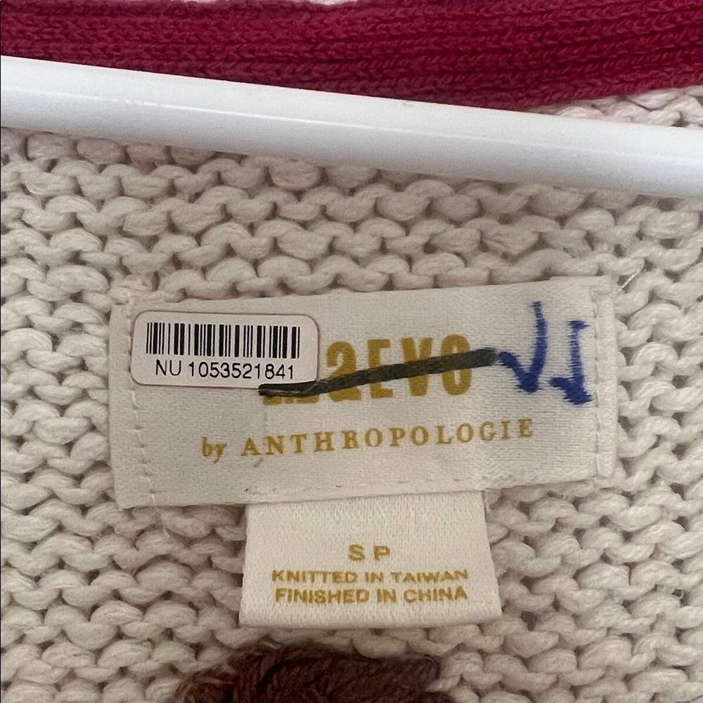 Anthropologie Maeve Cherry Cardigan Sweater NWOT Size Small petite EUC - Picture 13 of 14